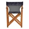 Kompa pakoworld director&#039;s chair, solid beech wood, walnut - Nexus black fabric