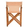 Kompa pakoworld director&#039;s chair, solid beech wood, walnut - Nexus beige fabric
