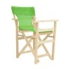 Kompa pakoworld director&#039;s chair  inpainted wood color solid beech wood and green fabric