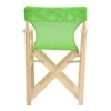 Kompa pakoworld director&#039;s chair  inpainted wood color solid beech wood and green fabric