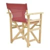 Kompa pakoworld director&#039;s chair  inpainted wood color solid beech wood and burgundy red fabric