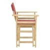 Kompa pakoworld director&#039;s chair  inpainted wood color solid beech wood and burgundy red fabric