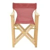 Kompa pakoworld director&#039;s chair  inpainted wood color solid beech wood and burgundy red fabric