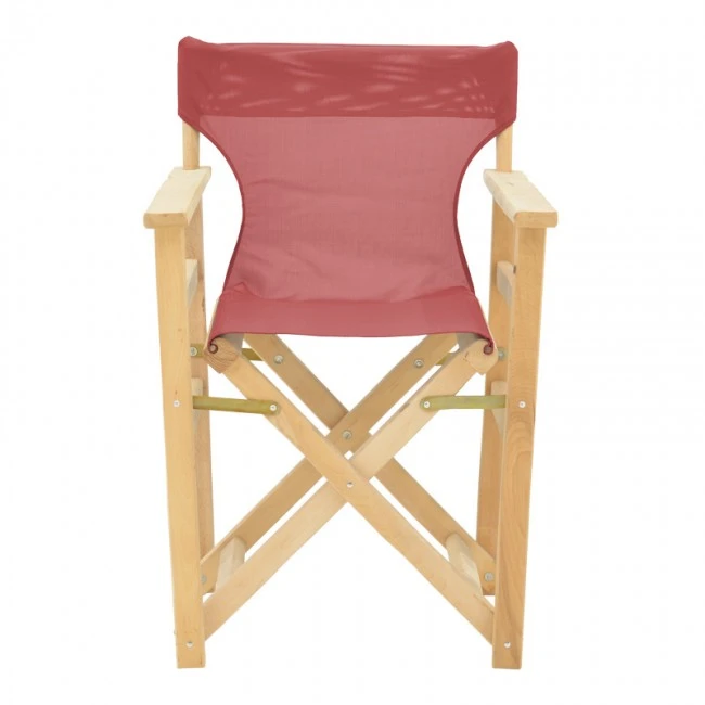 Kompa pakoworld director&#039;s chair  inpainted wood color solid beech wood and burgundy red fabric