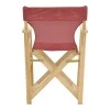 Kompa pakoworld director&#039;s chair  inpainted wood color solid beech wood and burgundy red fabric