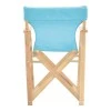 Kompa pakoworld director&#039;s chair  inpainted wood color solid beech wood and turqoise fabric