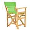 Kompa pakoworld director&#039;s chair natural color solid beech wood and green fabric