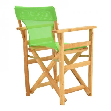 Kompa pakoworld director&#039;s chair natural color solid beech wood and green fabric