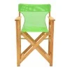 Kompa pakoworld director&#039;s chair natural color solid beech wood and green fabric