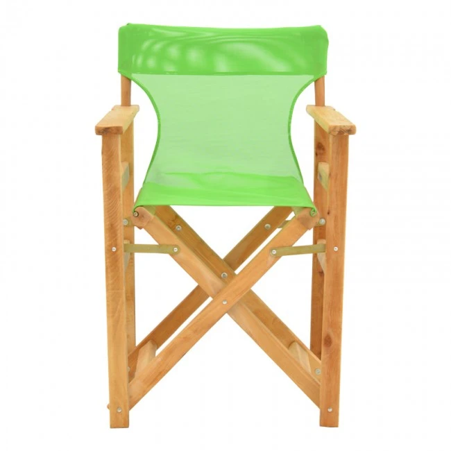 Kompa pakoworld director&#039;s chair natural color solid beech wood and green fabric