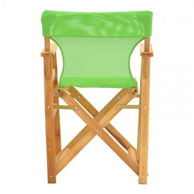 Kompa pakoworld director&#039;s chair natural color solid beech wood and green fabric