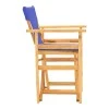 Kompa pakoworld director&#039;s chair natural color solid beech wood and blue fabric