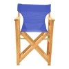 Kompa pakoworld director&#039;s chair natural color solid beech wood and blue fabric