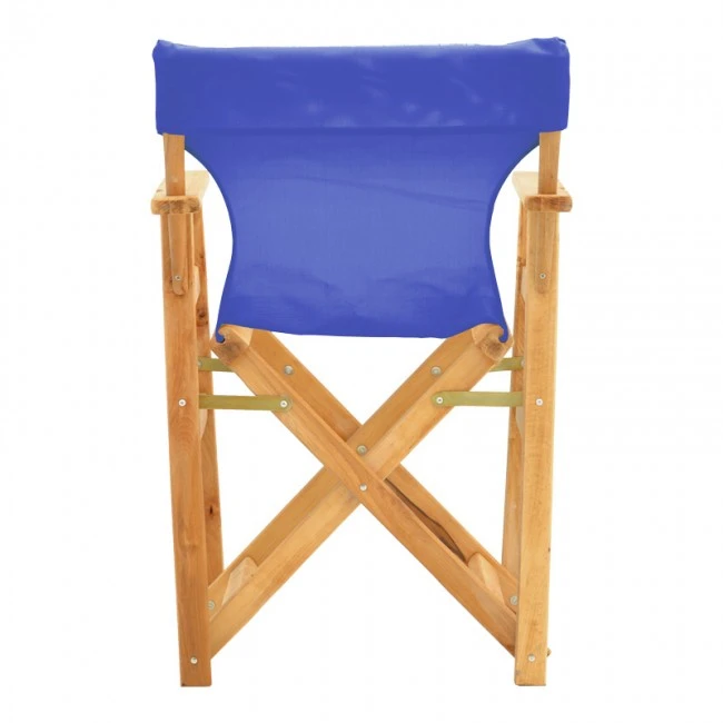 Kompa pakoworld director&#039;s chair natural color solid beech wood and blue fabric