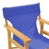 Kompa pakoworld director&#039;s chair natural color solid beech wood and blue fabric