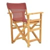 Kompa pakoworld director&#039;s chair natural color solid beech wood and burgundy red fabric