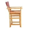 Kompa pakoworld director&#039;s chair natural color solid beech wood and burgundy red fabric