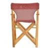 Kompa pakoworld director&#039;s chair natural color solid beech wood and burgundy red fabric