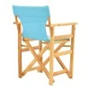 Kompa pakoworld director&#039;s chair natural color solid beech wood and turqoise fabric