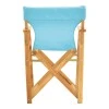 Kompa pakoworld director&#039;s chair natural color solid beech wood and turqoise fabric