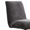 Rotating chair Remona pakoworld dark grey fabric-black metal 63x80x80εκ