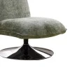 Rotating chair Remona pakoworld green fabric-chrome legs 63x80x80εκ