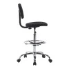Icina pakoworld fabric reception chair on wheels in black shade 58x54x102-123cm