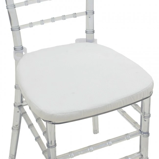 Tiffany chair pakoworld with cushion transparent pc 38x38.5x88cm