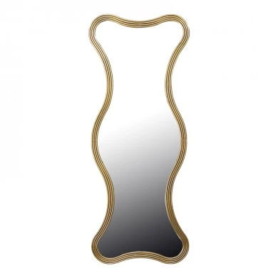 Mirror Boulen Inart wood in gold color 51x2x126cm