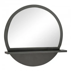 Breda pakoworld melamine mirror in anthracite shade 49x6x49cm