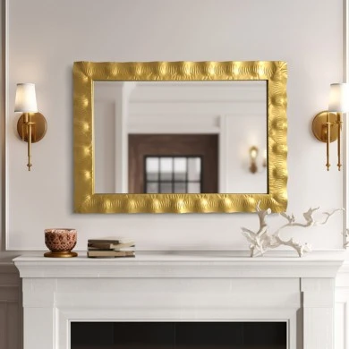 Καθρέπτης Fezco pakoworld χρυσό 72x3x102εκ