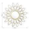 Καθρέπτης Flower pakoworld χρυσό 83x2.5x83εκ
