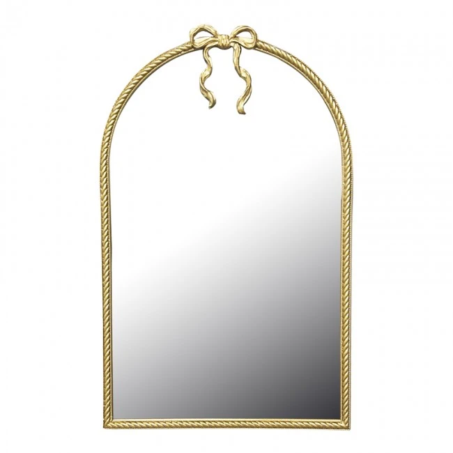 Mirror Frensia Inart wood in gold color 58x3x93cm