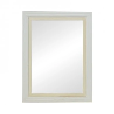 Mirror Joliene Inart  natural-antique white color mdf 60x80x2.1cm