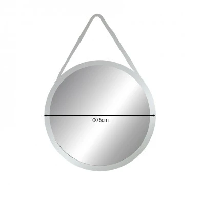 Hanging mirror Hangie Inart silver-black pp D76x3cm