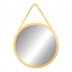 Hanging mirror Hangie Inart gold-black pp D76x3cm