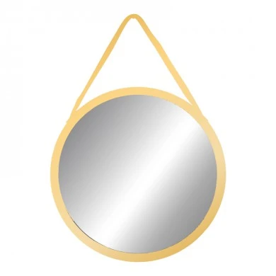 Hanging mirror Hangie Inart gold-black pp D76x3cm