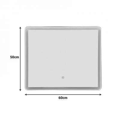 Quadrou pakoworld Led Mirror pp-auminum 60x3x50cm