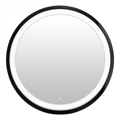 Mirror Led Starli Inart in black shade D70x5.5cm