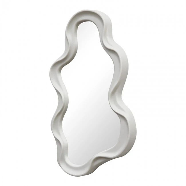 Καθρέπτης Liquid pakoworld pp σε λευκή απόχρωση 26x2.7x39εκ