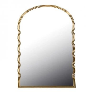Mirror Megike Inart wood in gold color 60x2x90cm