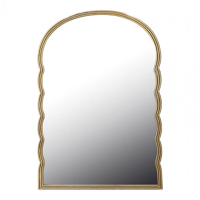 Mirror Megike Inart wood in gold color 60x2x90cm