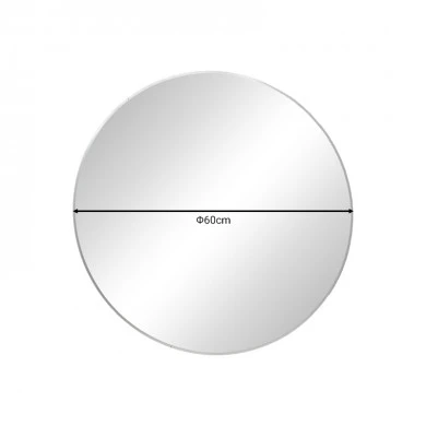 Mirror Nhaos pakoworld black aluminum D60x2.5cm