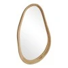 Oval mirror Baloa pakoworld mdf in natural shade 44x4x80cm