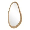 Oval mirror Baloa pakoworld mdf in natural shade 44x4x80cm