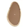 Oval mirror Baloa pakoworld mdf in natural shade 44x4x80cm