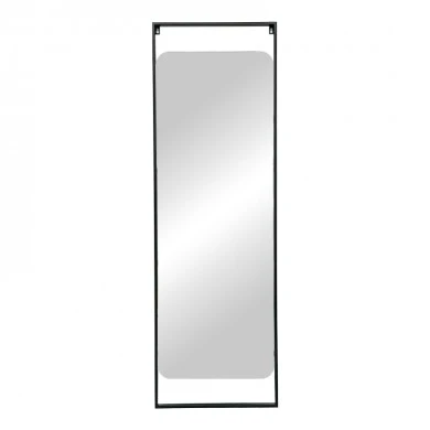 Mirror Piza pakoworld black iron glass 45x2x140cm