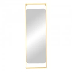 Mirror Piza Inart gold iron glass 45x2x140cm