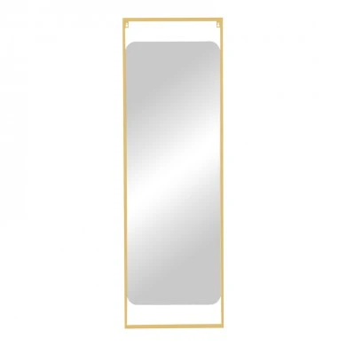 Mirror Piza Inart gold iron glass 45x2x140cm
