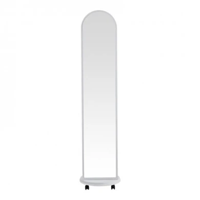 Καθρέπτης τροχήλατος Espero pakoworld mdf με ράφια σε λευκή απόχρωση Φ34x170εκ